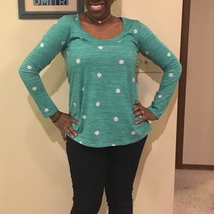 LuLaRoe Polka Dot Lynnae Top